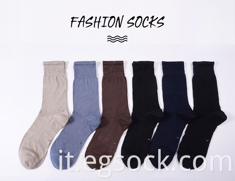 Summer Mercerized Cotton Dress Socks